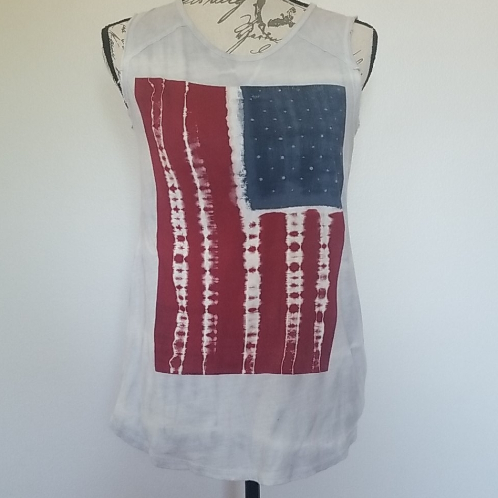 American flag tank